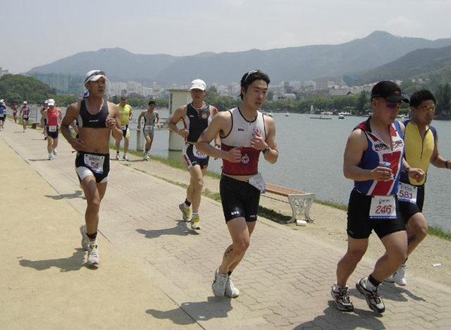 대구시장배 철인3종대회 모습. 대구시 제공