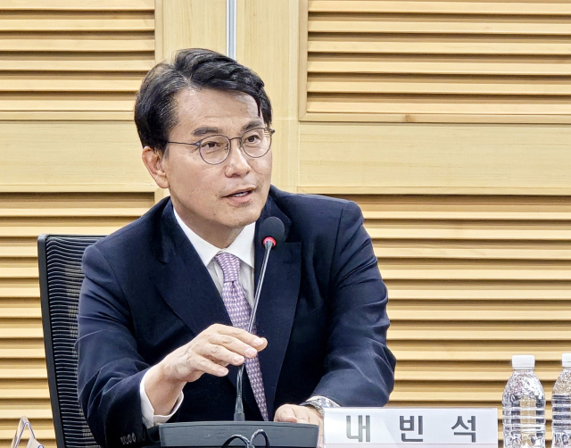 국민의힘 윤상현 의원이 8일 서울 국회의원회관에서 열린 