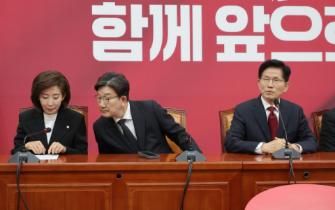 나경원 등 국힘 중진, 韓 면담…단일화 막판 설득나서