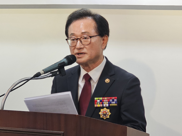 지난 9일 취임한 김혁종 제13대 대한민국무공수훈자회 구미시지회장. 조규덕기자