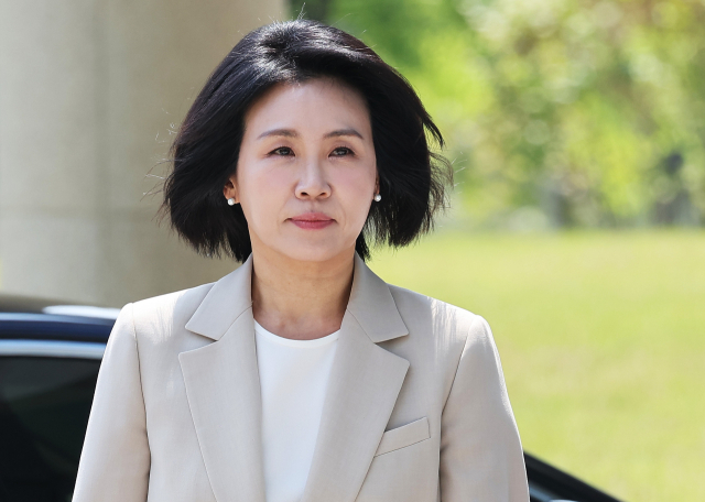 이재명 대통령 배우자 김혜경 여사가 경기도 수원시 영통구 수원고등법원에 출석하고 있다. 연합뉴스
