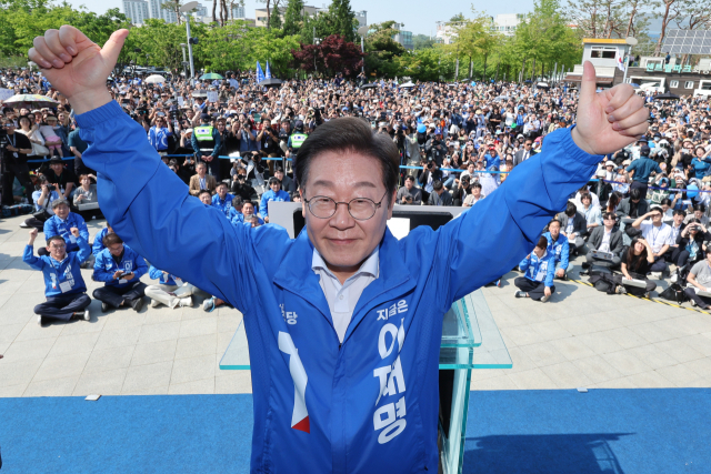 'TK출신 첫 진보 대통령' 노리는 이재명, 안동서 30% 넘을까