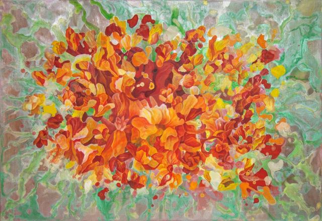 이기은, 2025,3월의 감정기록-3, acrylic on canvas, 116.8 x 80.3 cm