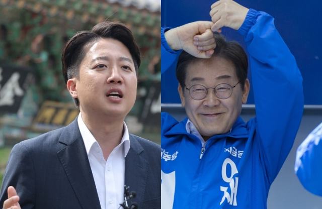 이준석 개혁신당 대선 후보, 이재명 더불어민주당 대선 후보. 연합뉴스