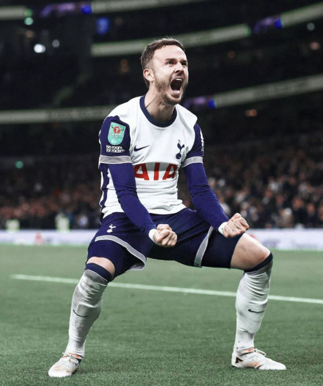 EPL 토트넘의 중원 사령관 제임스 매디슨. 매디슨 SNS 제공