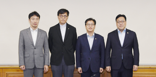 김범석 기획재정부 장관 직무대행 1차관이 16일 서울 중구 은행회관에서 열린 