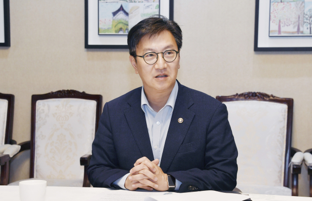 김범석 기획재정부 장관 직무대행 1차관이 16일 서울 종로구 정부서울청사에서 열린