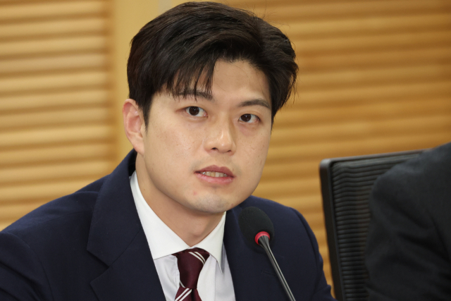 국민의힘 김용태 비상대책위원장이 16일 서울 여의도 국회 의원회관에서 열린 