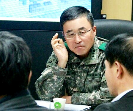 2016년 당시 정항래 육군 군수사령관의 모습. 민주당 대구시당 제공