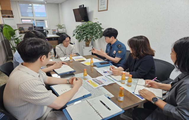 경북 구미경찰서와 구미시는 지난 19일 정당 관계자로 사칭한 숙박업소 노쇼 사건 발생에 따른 추가 피해를 막기 위한 간담회를 열었다. 구미경찰서 제공