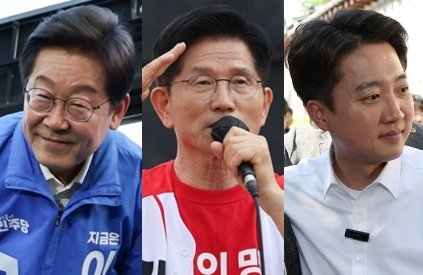 이재명 46% 유지, 김문수 1%p 하락 40%, 이준석 1%p 상승 11%