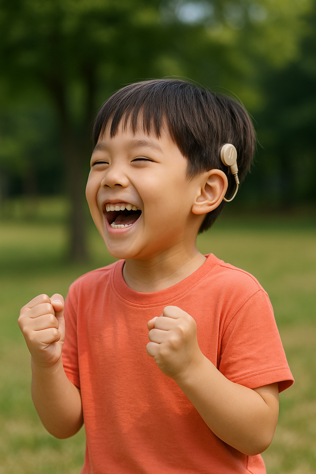 경북교육청은 경북지역 유치원과 고등학생까지 재학 중인 특수교육대상자를 대상으로 지난 2022년부터 해마다 인공와우, 보청기 지원사업을 펼치고 있다. 사진은 인공와우에 대한 이해를 돕고자 생성한 이미지. 매일신문DB