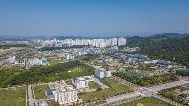 경북도청 신도시 전경. 경북도 제공.
