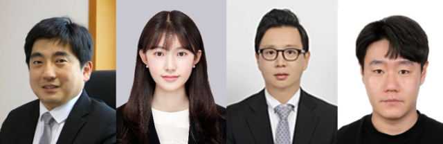 포스텍 연구진(왼쪽부터 감종훈교수·이은미 씨·정영훈교수·유영욱 씨). 포스텍 제공
