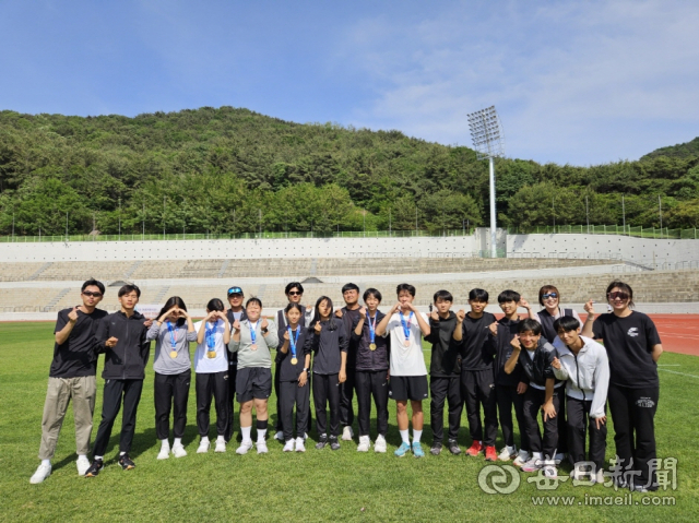 포항시 육상팀 선수단이