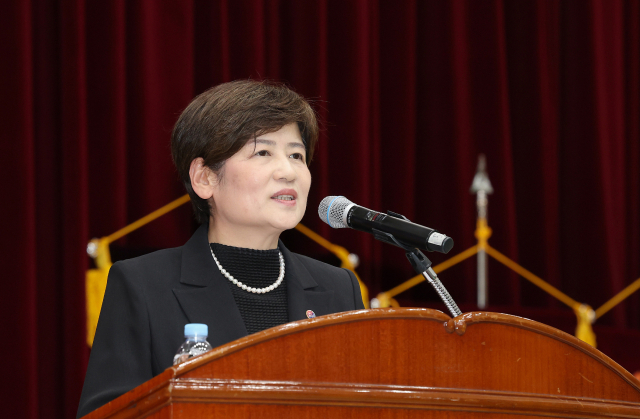 학교법인 협성교육재단은 지난 28일 설립 70주년을 맞아 뜻깊은 기념식을 개최했다. 이날 행사에서 강은희 대구시교육감이 축사를 하고 있다. 협성교육재단 제공