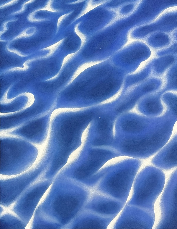 김도영, Flow, 2024, 장지에 채색, 43x33.5cm
