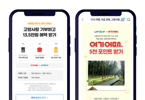 고향사랑 기부도 하고, '여기어때' 포인트도 받고…의성군, 11일까지 이벤트