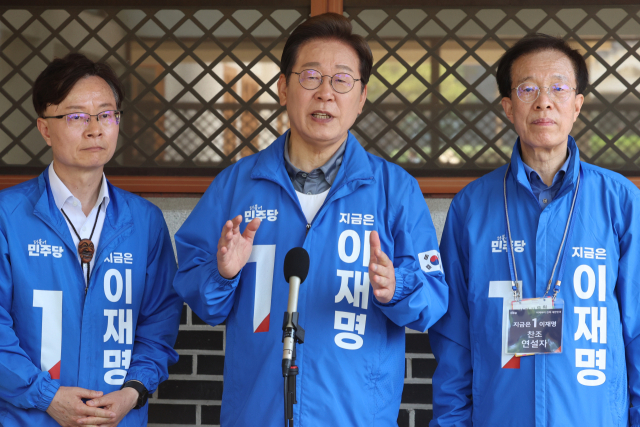 더불어민주당 이재명 대선 후보가 선거를 이틀 앞두고 