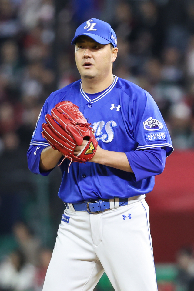 삼성 라이온즈의 김태훈. 삼성 제공