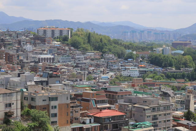 서울 남산에서 바라본 시내 주택가 모습. 사진은 기사와 관계 없음. 연합뉴스