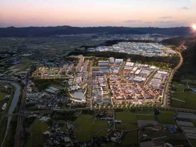 지식산업지구 야경 조감도