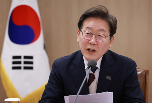 이재명 대통령이 4일 서울 용산 대통령실 청사에서 열린 