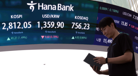 외국인 대량 매수에 코스피 2,810선 회복…11개월 만에 최고치