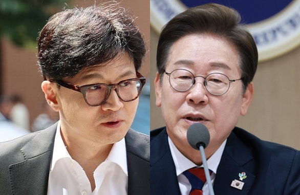 한동훈, 이재명. 연합뉴스