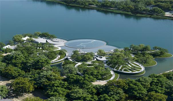 2024년 수성국제비엔날레 당선작 수성못 수상공연장 