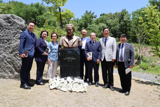한국 가곡의 선구자이며 대구 출신의 음악 거장인 고(故) 박태준 작곡가를 기리는 기념행사가 지난 5일 계성고등학교에서 열렸다.
