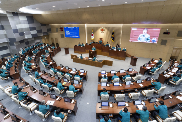 경북도의회 본회의장 모습. 경북도의회 제공