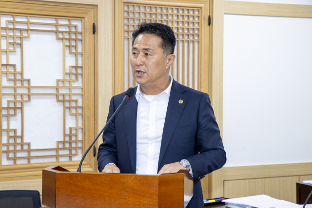 경상북도의회 건설소방위원회 김진엽 도의원. 경북도의회 제공
