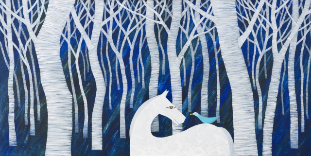김명순, 자작나무 숲2, 162.2x80cm, Mixed media on canvas, 2025