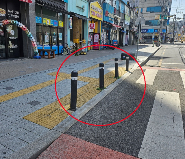 개선전. 대구경찰청 제공