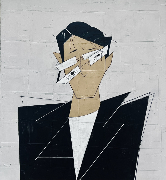 김동훈, somebody, 110x100cm, Painting on panel, 2025