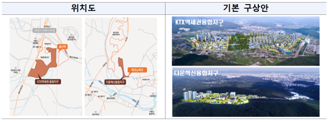 울산 도심융합특구 위치도 및 기본 구상안. 2025.6.16. 국토교통부 제공