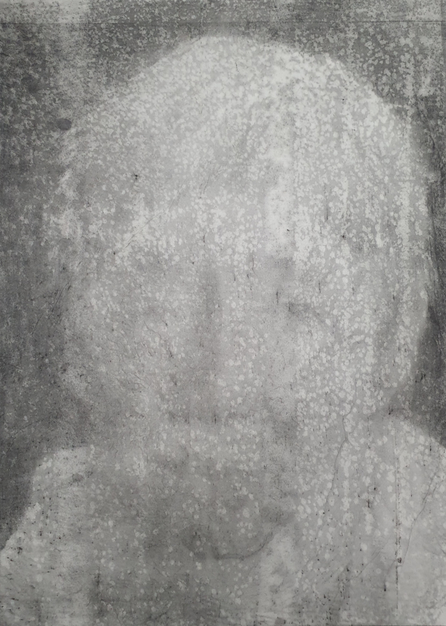 정지현, 아무도 아닌, 2024-2025, 한지에 수용성 연필, 35×29cm