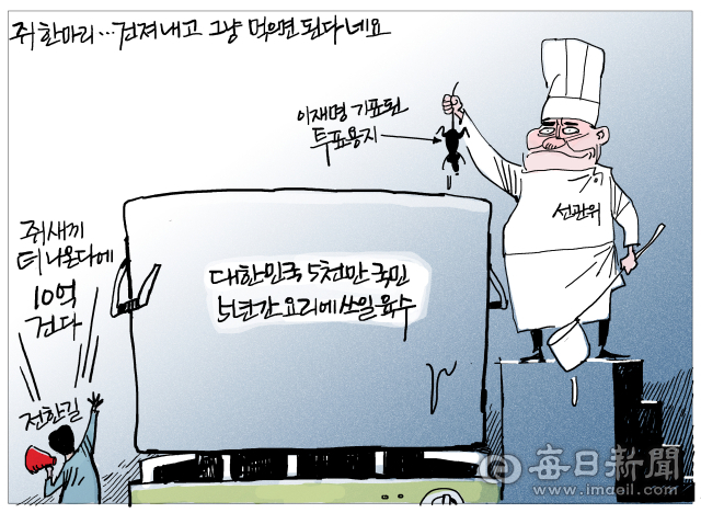 매일희평.김경수화백