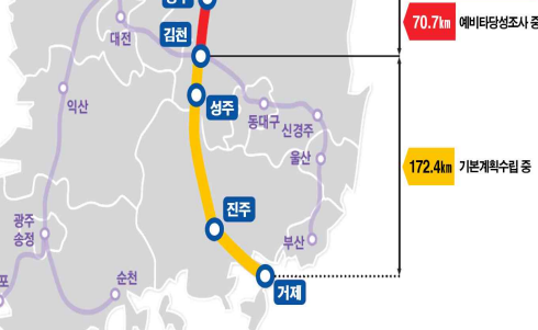 '남부내륙철도' 국토부 부실 발주로 지연시켰다