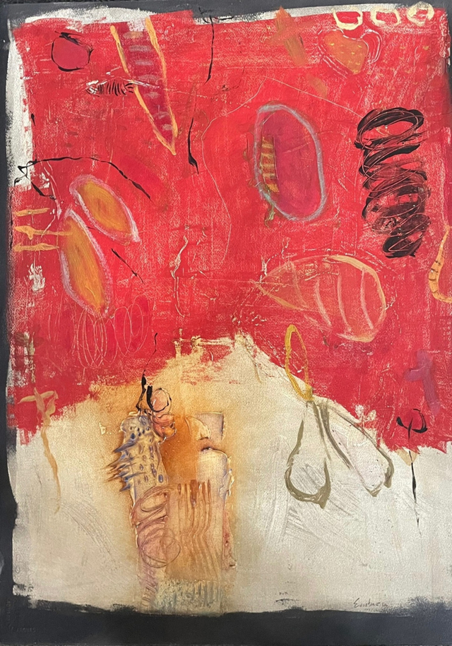 엔리코 엠브롤리, #654806 Untitled, Mixed madia on paper, 76.2x56.5cm, 2006