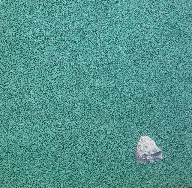 안정희, 바라보기, 80x80cm