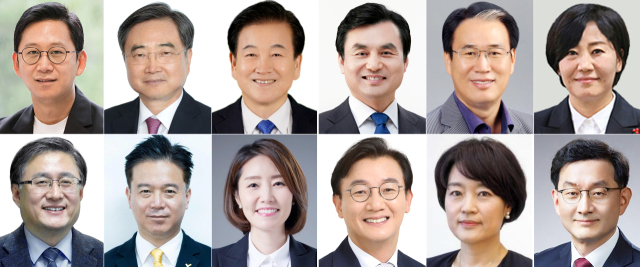 대통령실은 23일 강훈식 대통령비서실장의 브리핑을 통해 이재명 대통령의 장관급 내각 인선을 발표했다. 윗줄 왼쪽부터 배경훈 과학기술정보통신부 장관 후보자, 조현 외교부 장관 후보자, 정동영 통일부 장관 후보자, 안규백 국방부 장관 후보자, 권오을 국가보훈부 장관 후보자, 유임된 송미령 농림축산식품부 장관. 아래 줄 왼쪽부터 김성환 환경부 장관 후보자, 김영훈 고용노동부 장관 후보자, 강선우 여성가족부 장관 후보자, 전재수 해양수산부 장관 후보자, 한성숙 중소벤처기업부 장관 후보자, 국무조정실장에 임명된 윤창렬 LG글로벌 전략개발원장. 연합뉴스