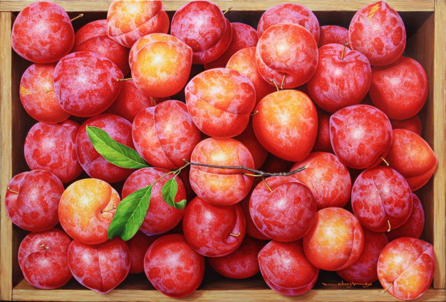 이창효, 자두-풍요, 145X97cm, Oil on canvas, 2023.