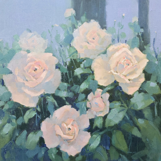박인주, 바라보다-rose2, 31.8X31.8cm