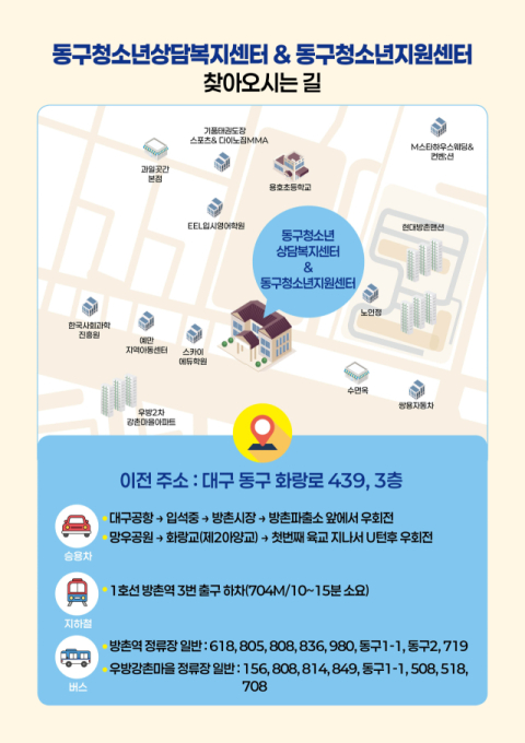 '대구서 가장 열악'  동구 학교밖청소년지원센터, 내달 확장 이전   