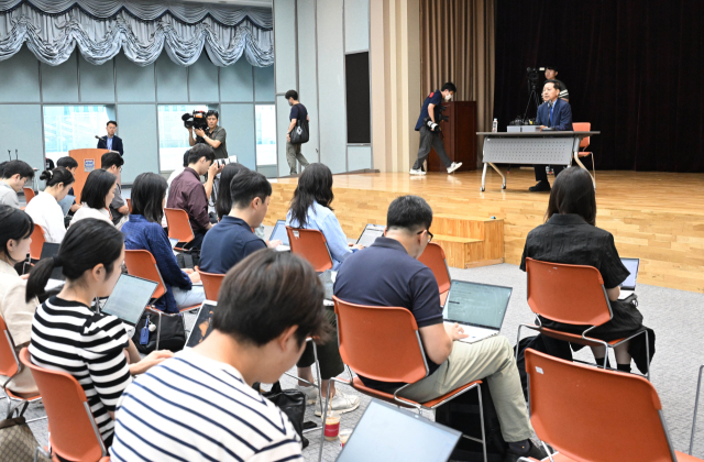 구윤철 부총리 겸 기획재정부 장관 후보자는 29일 오후 서울 중구 예금보험공사에서 열린 기자간담회에서 모두발언을 하고 있다. 2026.6.29. 기재부 제공