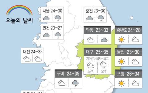 [날씨] 6월 30일(월) 