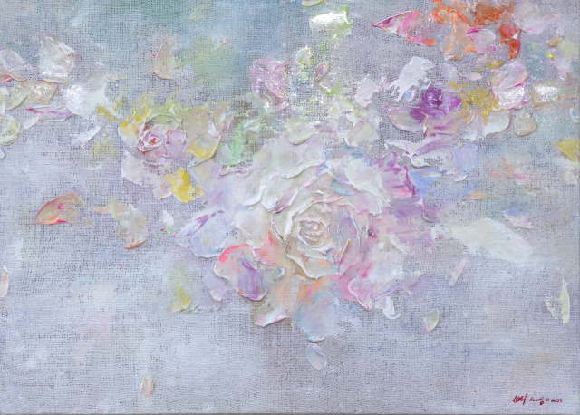 배성예, 담화(淡花)2, 2024, Acrylic on Canvas, 65.5×91.0cm