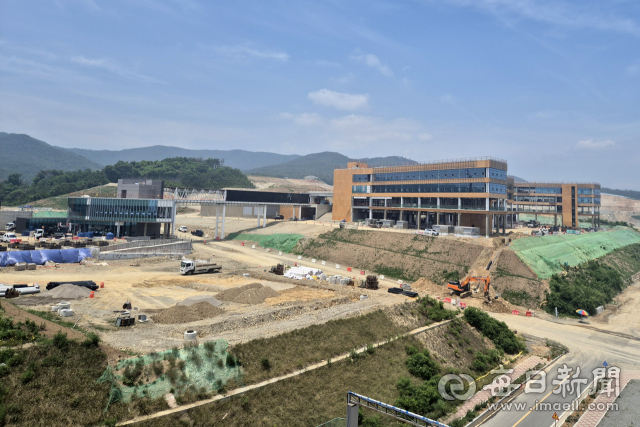 경주 문무대왕과학연구소 건립 현장